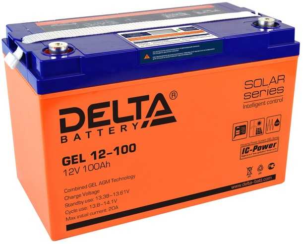 Delta gel 100Ah